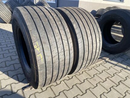 Opony ciężarowe używane naczepowe 435/50R19.5 GOODYEAR KMAX T GEN-2 / 8-9mm