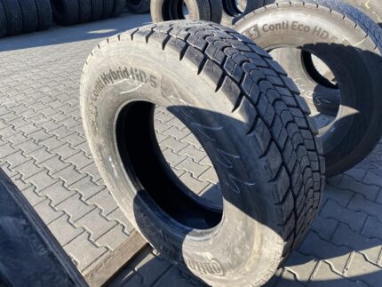 Opona ciężarowa używana napędowa 315/70R22.5 BIEŻNIKOWANA TYP CONTINENTAL CONTI HYBRID HD5 / 18-19mm