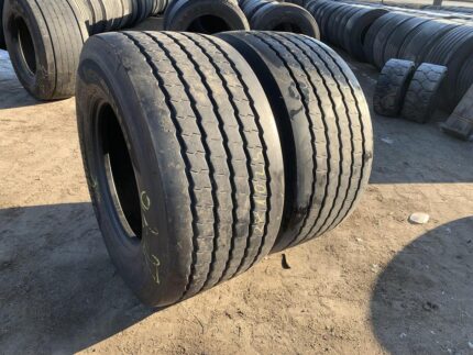 Opony używane ciężarowe naczepowe mega 435/50R19.5  HANKOOK SMART FLEX TH31 / 11-12 mm