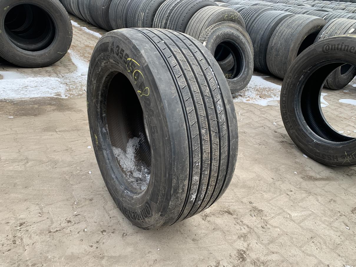 Opona używana ciężarowa przednia mega 355/50R22.5 CONTINENTAL CONTI ECOPLUS HS3 / 9-11mm Opona używana ciężarowa przednia mega 355/50R22.5 CONTINENTAL CONTI ECOPLUS HS3 / 9-11mm