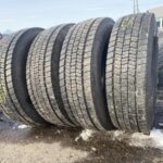  Opony używane napędowe 215/75r17.5 Goodyear RHD II / 14mm