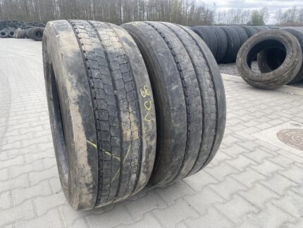 Opony używane ciężarowe 355/50R22.5 HANKOOK SMART FLEX AH51 / 10-11mm