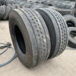  Opony używane ciężarowe przód 385/65R22.5 GOODYEAR KMAX S GEN-2 / 11-12mm