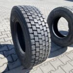  Opona ciężarowa używana napędowa 265/70R17.5 BIEŻNIKOWANA TYP MICHELIN XDE2+ / 12mm