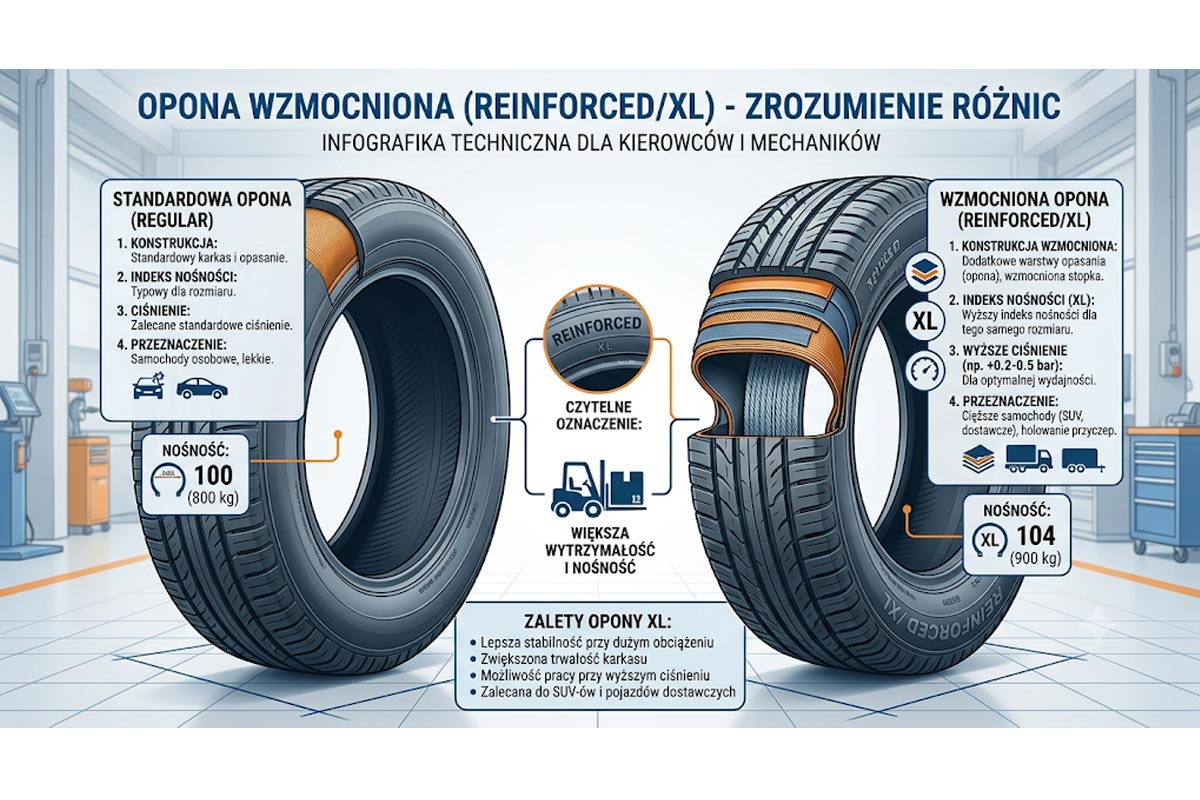 Opona wzmocniona Reinforced/XL, C vs LT